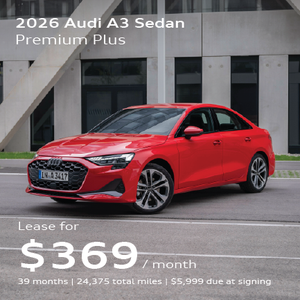 front facing 2026 Audi A3 parked